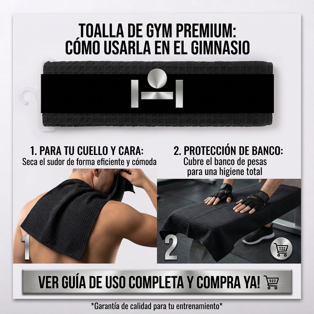 ShakeMix® Toalla de Microfibra de Alto Rendimiento para Entrenamiento